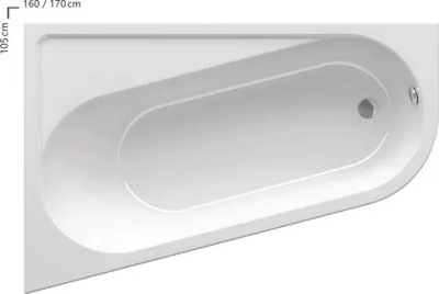 Ванна акриловая Ravak CHROME 160x105 левая CA51000000