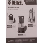 Дренажный насос DP1100X, 1100 Вт, подъем 11 м, 15500 л/ч// DENZEL 97224