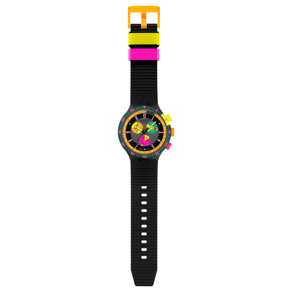 SWATCH NEON SEPPIA Водонепроницаемость (waterproof) 3 бар Диаметр 47,00 мм Механизм: кварцевый - SWATCH