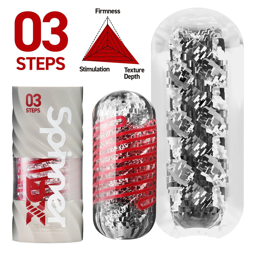 Мастурбатор 13см Tenga Spinner DX 03 Steps Masturbator SPD-003