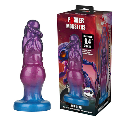 Power Monsters Rift Titan - Фаллоимитатор, увеличивающийся в размере, 24 см
