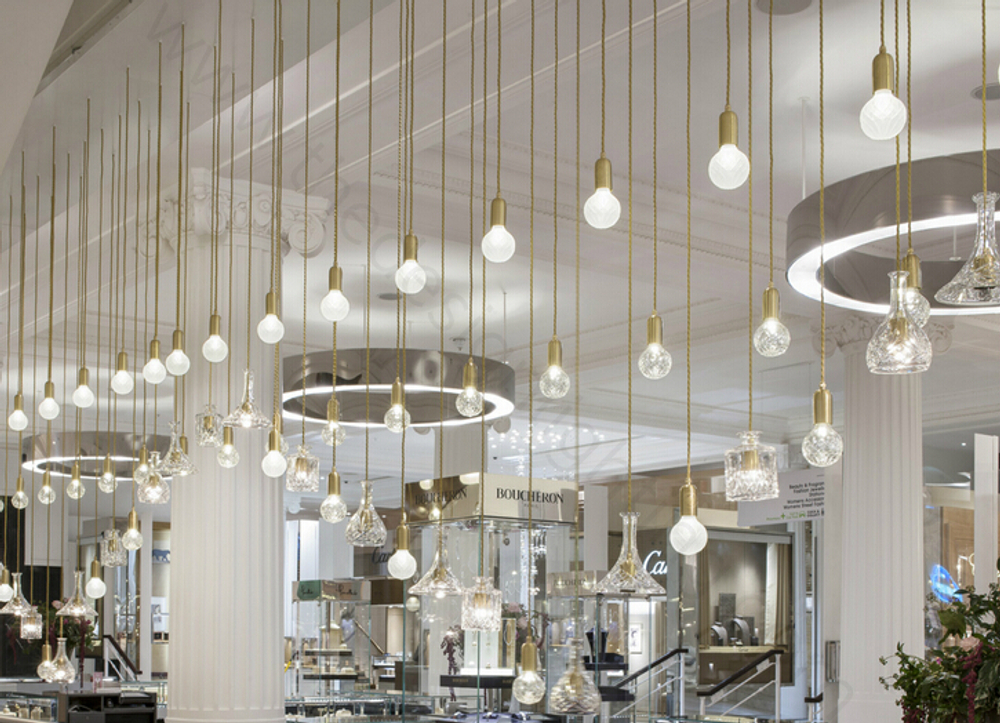 Pendant design lamp Crystal Bulb by Lee Broom (Clear)