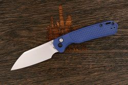 Нож складной CJRB J1945-BU Pyrite Light, клинок 85мм, сталь AR-RPM9, рукоять FRN синий
