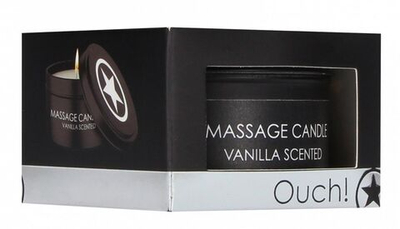 Массажная свеча с ароматом ванили Massage Candle (Цвет: черный)