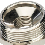Футорка STOUT SFT 0029 - 1"1/4 x 1/2" (для стальных труб, латунь никелированная)