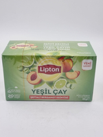 Lipton Чай зеленый, Персик и Бергамот, 20 пакетиков, 30 г (Турция)