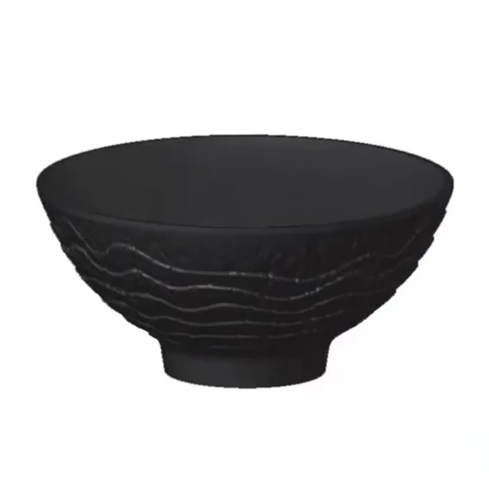 Салатник 300 мл d 13 см h6 см емкость для закусок Black Raw Wood P.L. Proff Cuisine [6]
