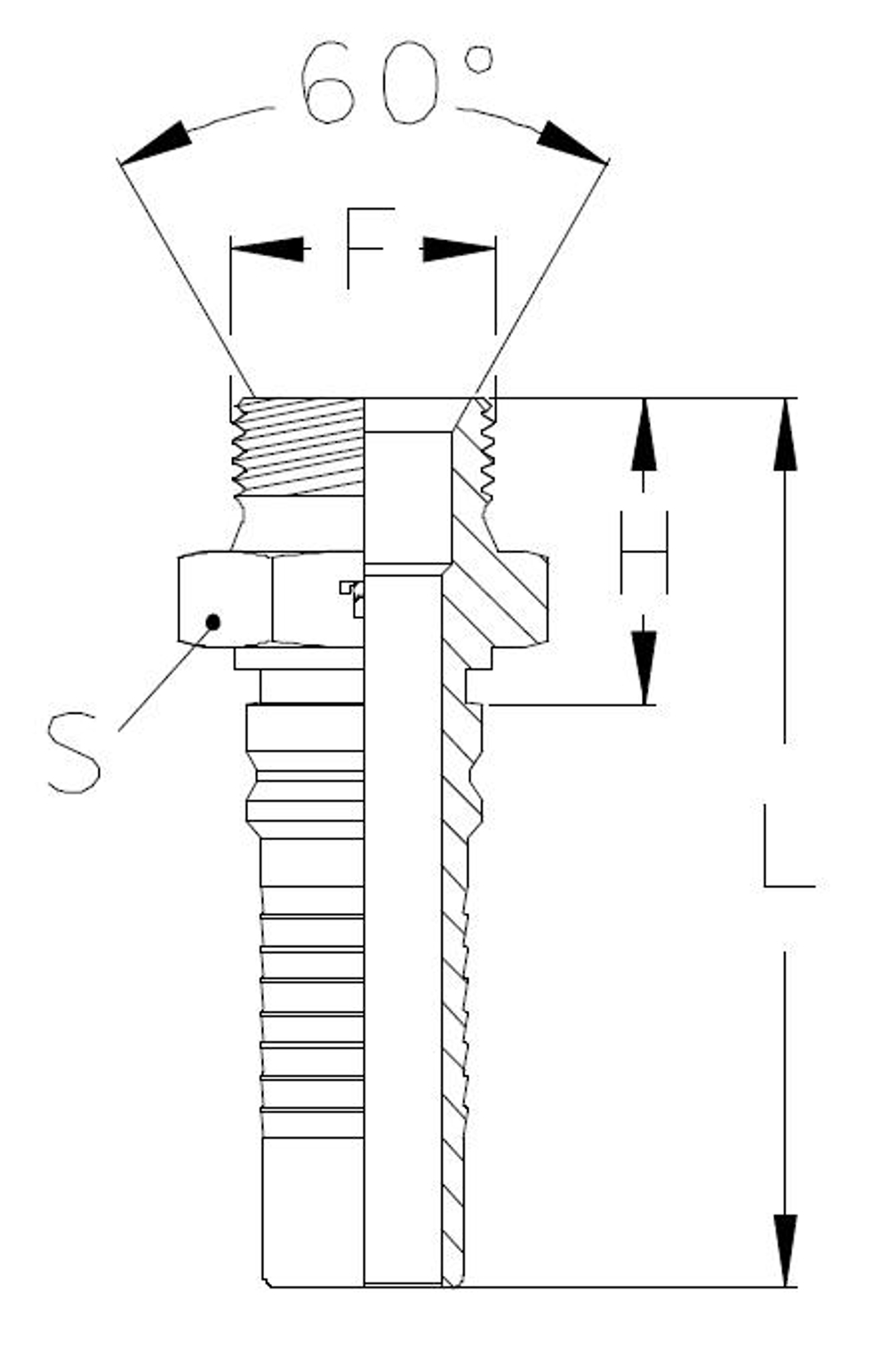 Фитинг DN 25 BSP (Ш) 1 Interlock