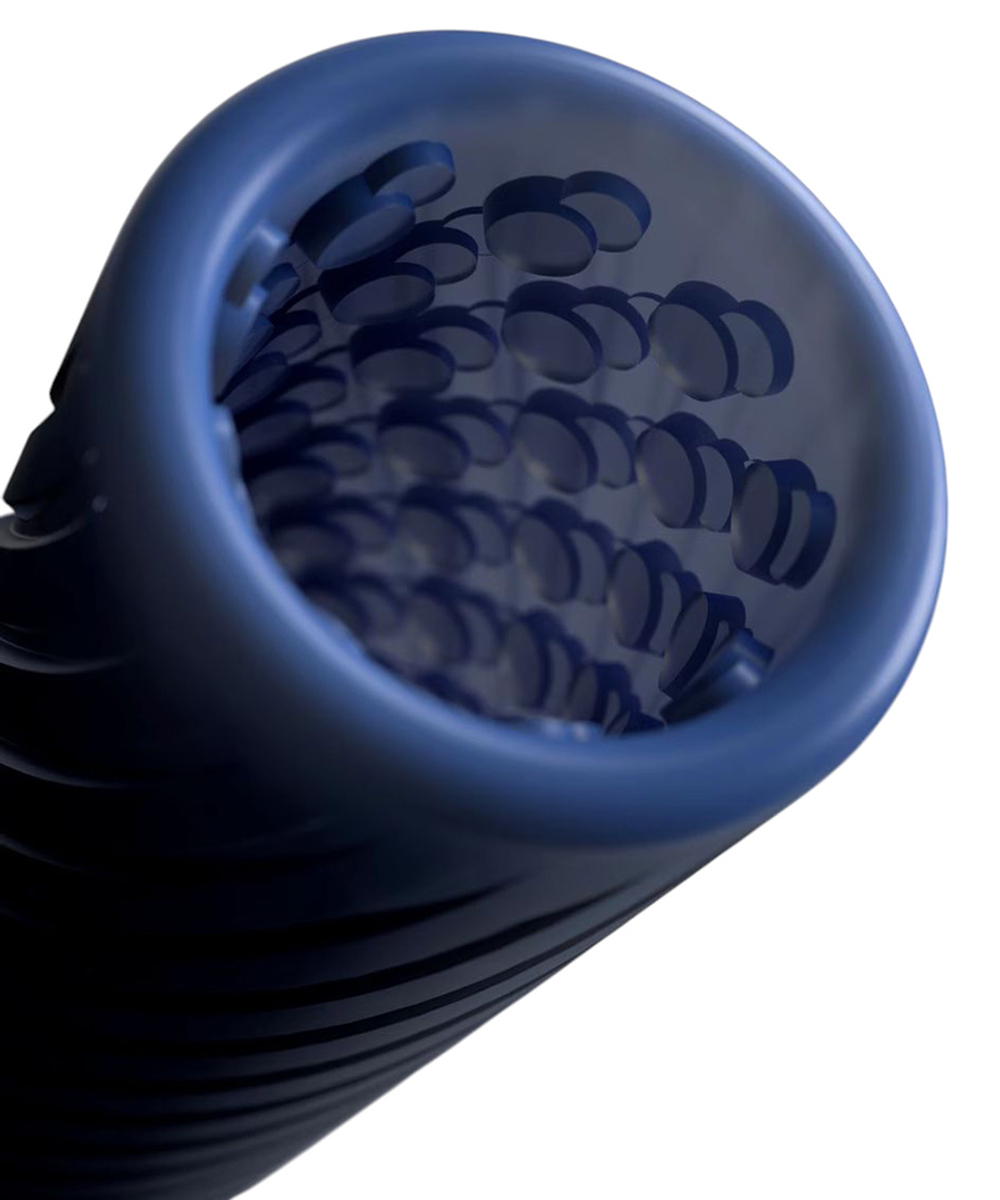Синий двусторонний мастурбатор 10см ARCwave Ghost Reversible Pocket Manual Stroker CleanTech Silicone Male Masturbator Blue