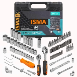 Набор инструментов 94 пр. 1/4''3/8''(6гр)(4-22мм) ISMA ISMA-4941-5DS-м