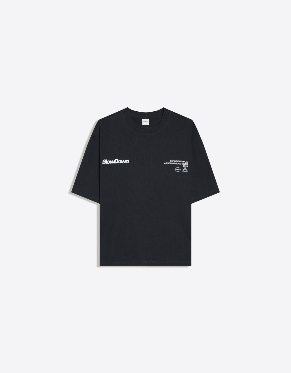 Мужская футболка boxy fit с надписью в уличном стиле - BERSHKA