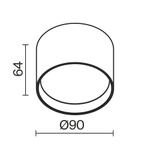 Потолочный светильник Technical C127CL-L7W3K-W