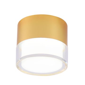Накладной светодиодный точечный светильник 9W CLT 139C80 GO 4000K золото Crystal Lux