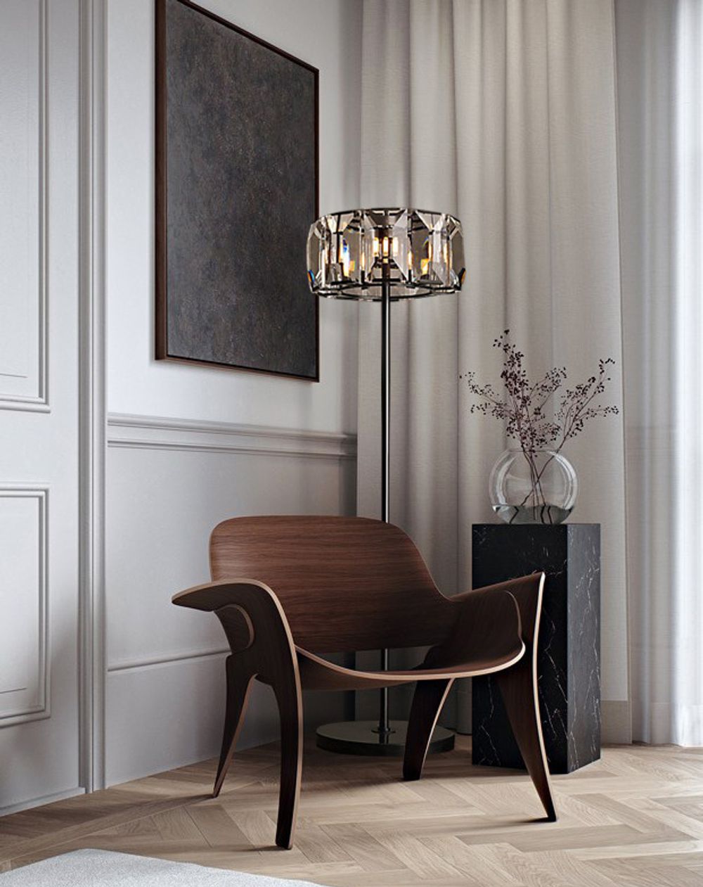 Торшер Harlow Crystal 3