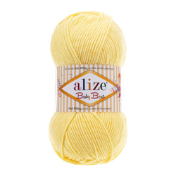 Беби бест (Baby best) пряжа Alize 10% бамбук 90%акрил 5х100г/240м 250 Желтый