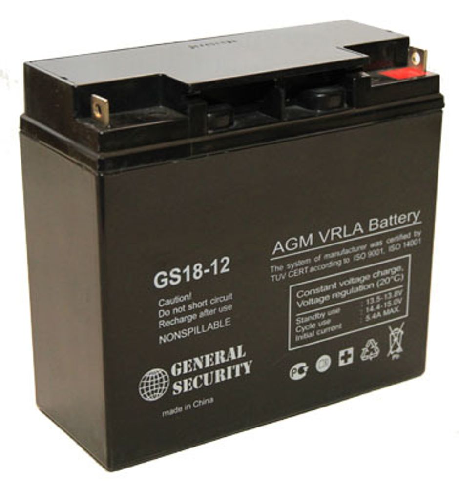 GENERAL SECURITY GS 18-12 аккумулятор GENERAL SECURITY GS 18-12 аккумулятор