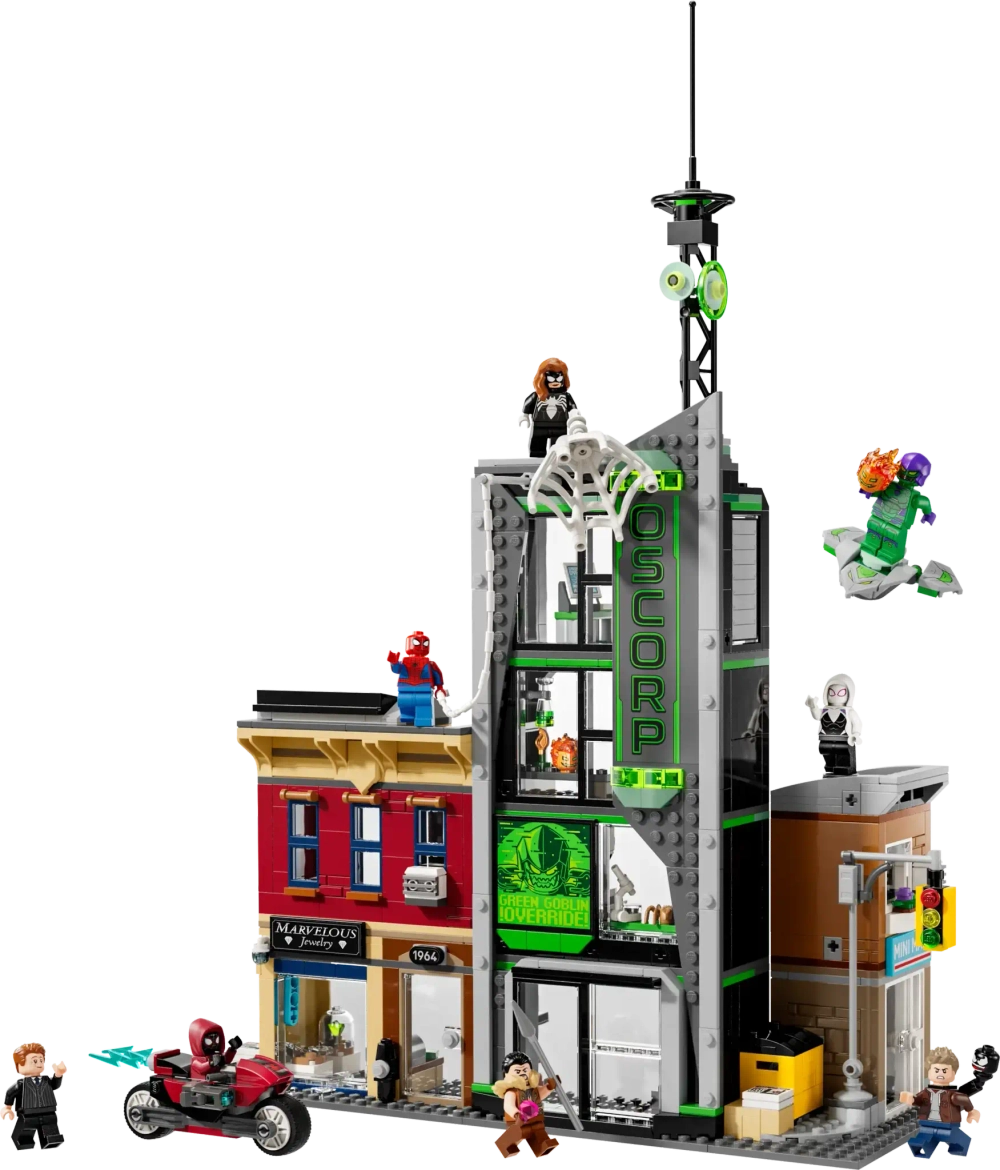 Конструктор LEGO Marvel 76324 Человек-паук против Oscorp