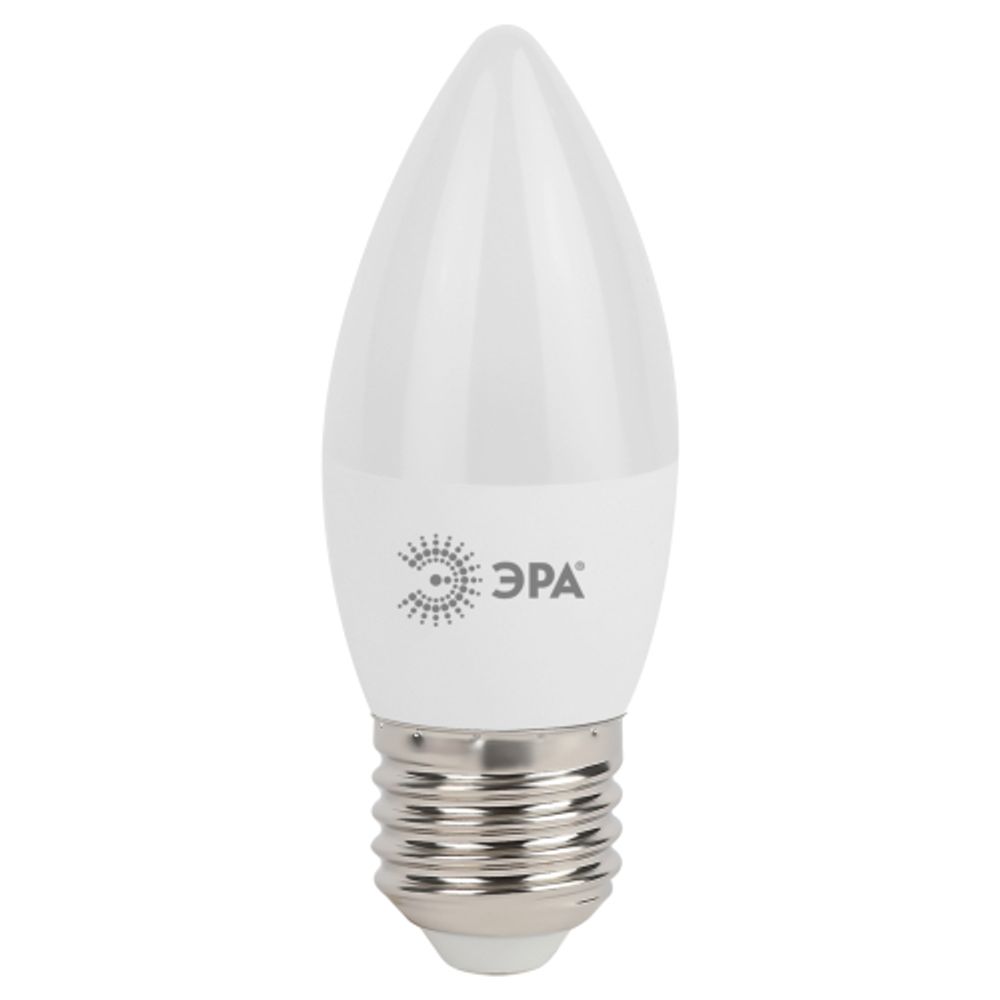 Лампа светодиодная ЭРА STD LED B35-7W-860-E27 7Вт свеча холодный дневной свет Е27 | Лампы cветодиодные Свеча (B/C)