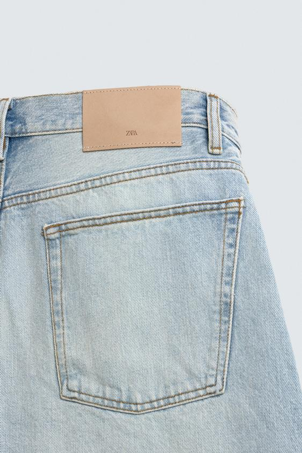 ZARA ДЖИНСЫ BALLOON FIT, НЕБЕСНО-ГОЛУБОЙ
