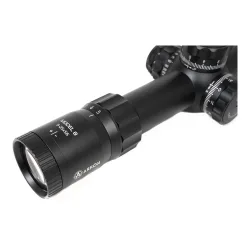 Оптический прицел ARKON Model B 5-25х56 / Аркон Модель Б 5 25 56 - крупный план окуляра и кольца кратности