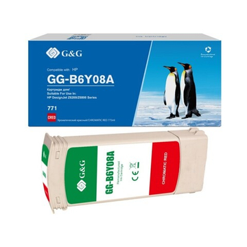 Картридж G&G аналог HP B6Y08A (771C) для DesignJet Z6200 красный