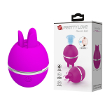 Лиловый двусторонний стимулятор клитора Pretty Love Gemini Ball BI-300001