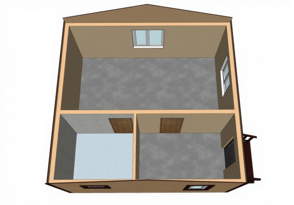Каркас дома 6 x 6 м