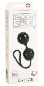 Чёрные вагинальные шарики Body & Soul Entice