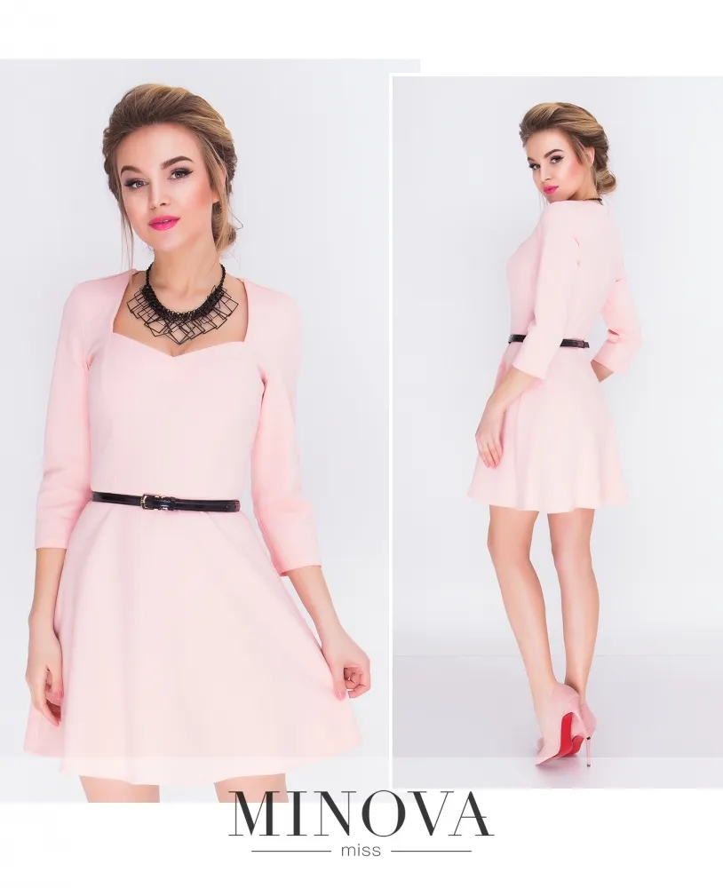 Платье 3091-розовый Minova