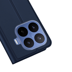 Чехол книжка синего цвета для Xiaomi 17T Pro, серия Skin Pro Series от Dux Ducis