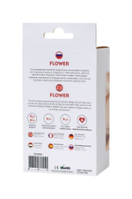 Красная силиконовая расширяющая анальная пробка Flower - 9 см. (Цвет: красный)