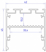 Короб накладной Ambrella Light Profile System GP GP3050BK