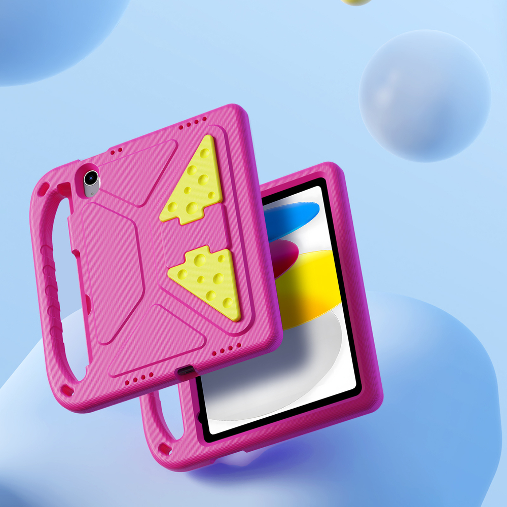 Детский чехол розового цвета на планшет iPad 10 (2022-) и iPad 11 (2025-) от Dux Ducis, серия Puff Series Case