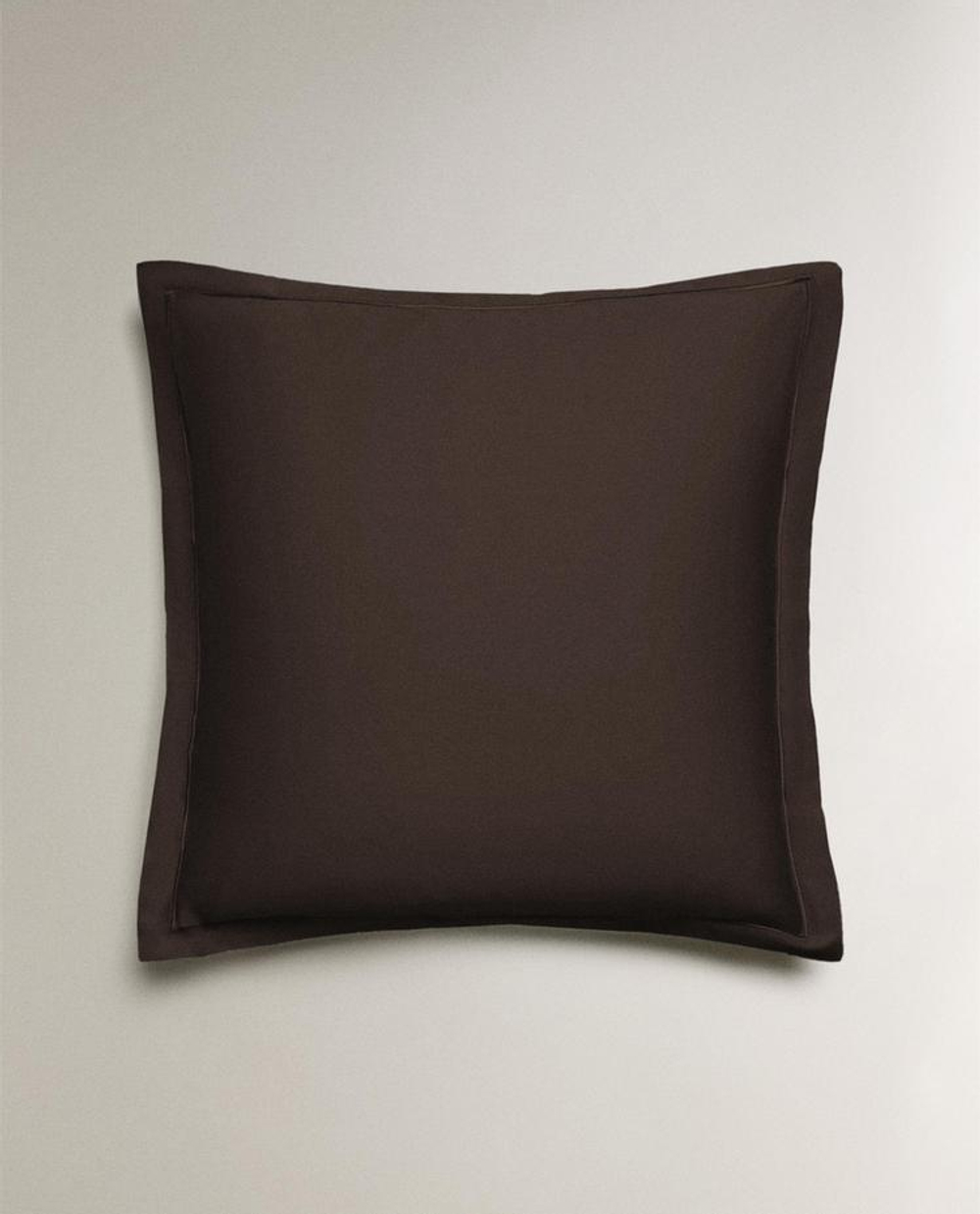 ZARA HOME САТИНОВАЯ НАВОЛОЧКА, КОРИЧНЕВЫЙ