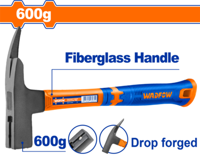 Молоток кровельщика 600 гр (6/18) WADFOW WHM3360