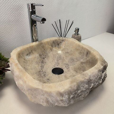 Раковина из оникса Erozy Grey EO-62174 45x43x15 из натурального камня