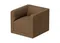 Кресло Cube (коричневый, рогожка)