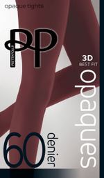 Бархатистые колготки Coloured Opaques (Размер: L) (Цвет: малиновый)