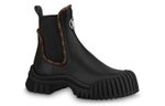LOUIS VUITTON Ruby Flat Ankle Boots "Black" Women"s