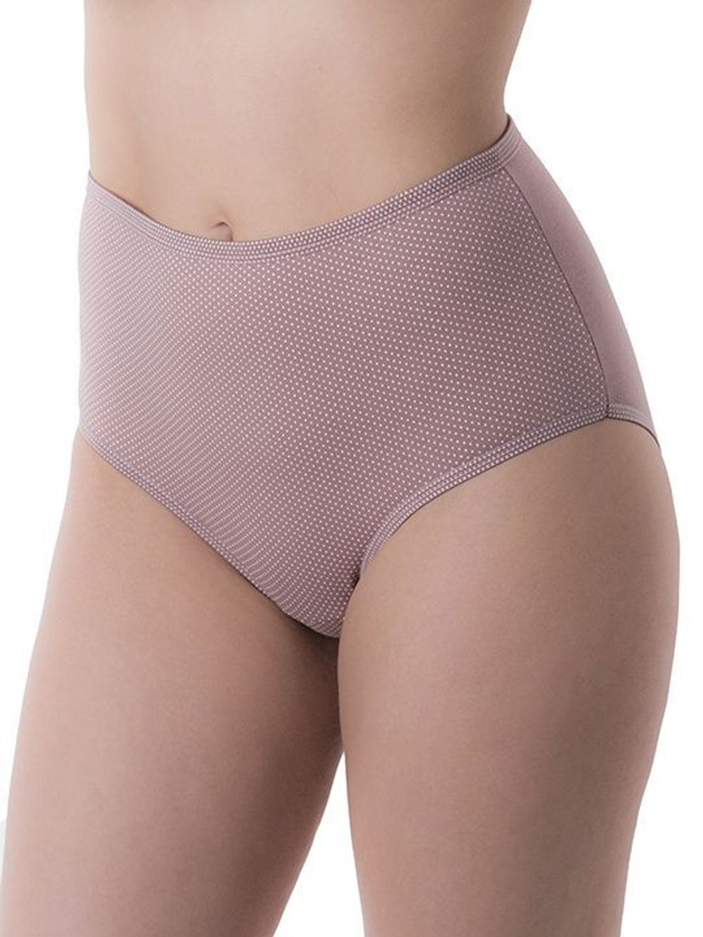 Женские трусы-макси plus size из хлопкового полотна (Размер: 52) (Цвет: бордовый)