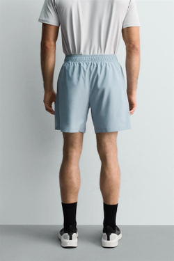 ZARA СПОРТИВНЫЕ ШОРТЫ 9", ГОЛУБОЙ