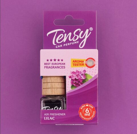 Ароматизатор в машину Tensy, сирень, бутылочка, 6 мл
