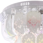 Люстра 5*40Вт Е27+LED 30*50*50см хром A8079-500