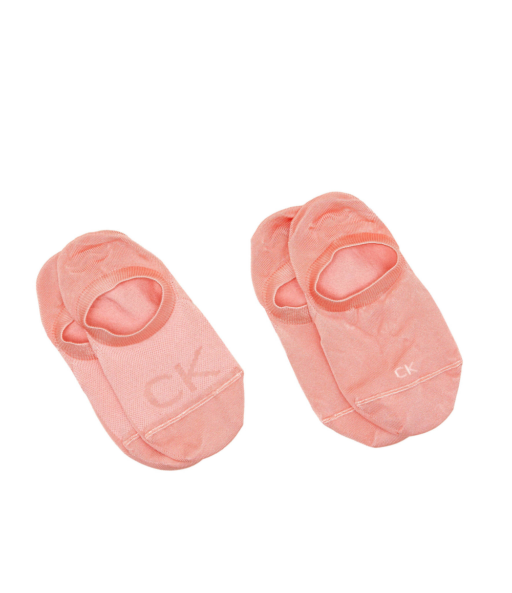 Носки/носки-следы 2 пары Calvin Klein - персиковый(701226654)