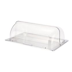Поднос блюдо для выкладки 53*32,5*19 см нерж. с пласт. Roll-top крышкой SUNNEX