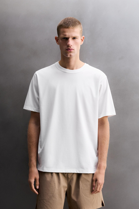 ZARA ФУТБОЛКА ДЛЯ ТРЕНИРОВОК COMFORT, БЕЛЫЙ