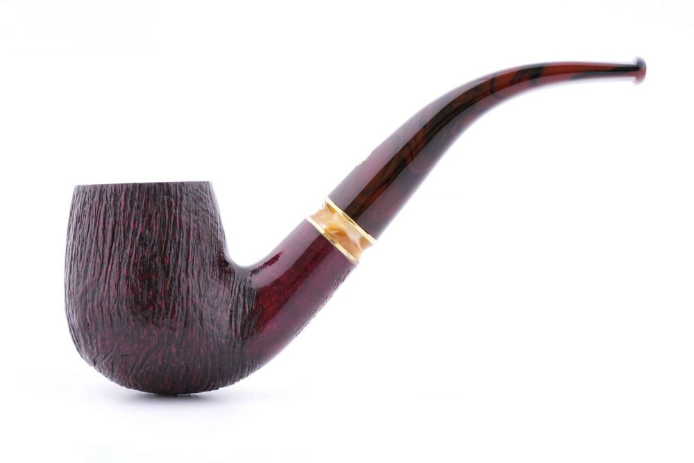 Трубка Mastro de Paja Pettinata Classica с цветным кольцом, M451-2