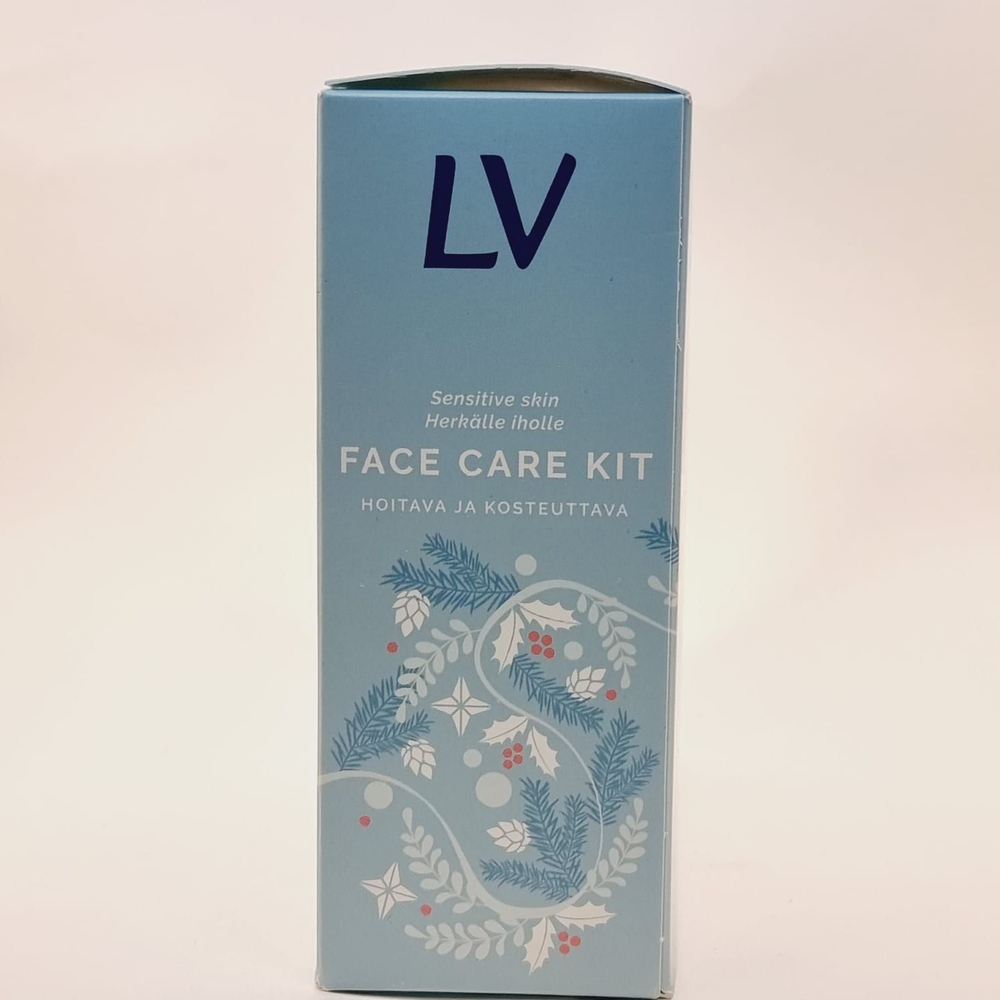 Набор LV для ухода за лицом "Face care kit" (крем для кожи вокруг глаз, увлажняющий крем для лица 48 ч, гель для умывания лица) 240 мл (из Финляндии)