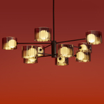 Люстра на штанге Freya Elight FR5544CL-10B