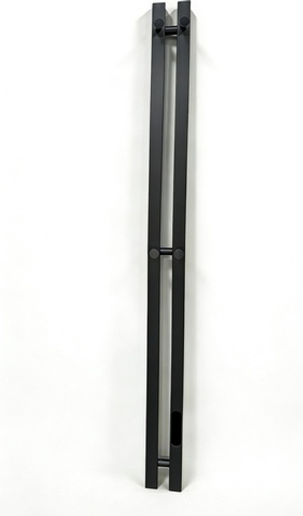 Полотенцесушитель электрический Rein Double Cube-Matte Black 1200*90 мм